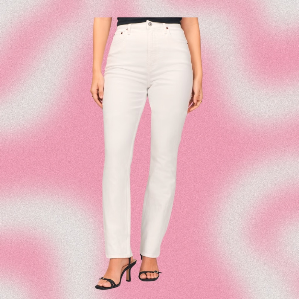 Abercrombie Curve Love Ultra High Rise 90s Slim Straight Jean - 25 X-Long